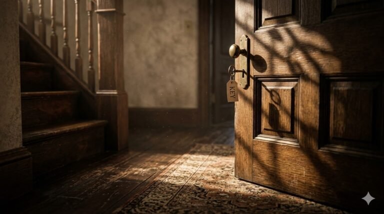 Una mano sujetando un fajo de billetes de euro, con una sombra siniestra proyectada sobre un termostato de pared antiguo y una bombilla tradicional encendida. Estilo cinematográfico, iluminación moody.